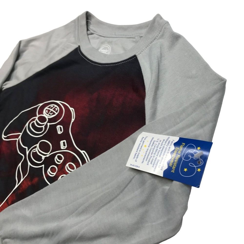 Wonder Nation boys‎ small 6-7 Gaming long sleeve tshirt glow in the dark New